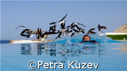 Getting swamped by the birds....
In the infinity swimmin... by Petra Kuzev 